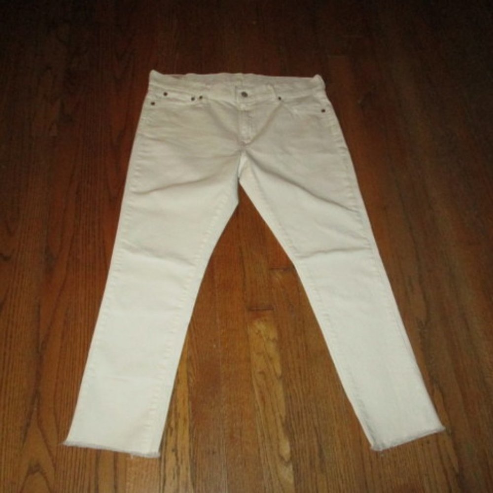 POLO RALPH LAUREN Tompkins Skinny Off-White Mid-Rise Jeans
